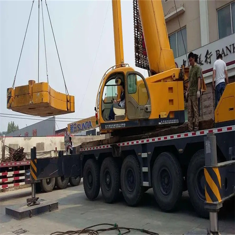 石城县当地吊车出租|机器吊装|75吨|工厂搬迁服务